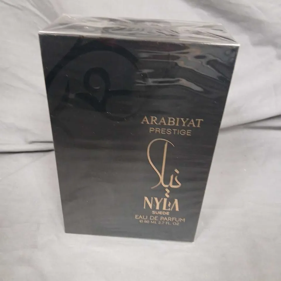 BOXED AND SEALED ARABIYAT PRESTIGE NYLA SUEDE EAU DE PARFUM 80ML