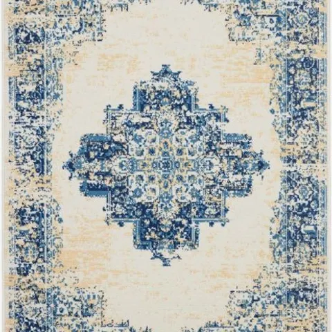 GRAFIX GRF14 WHITE RUG, 3'9" X 5'9" 