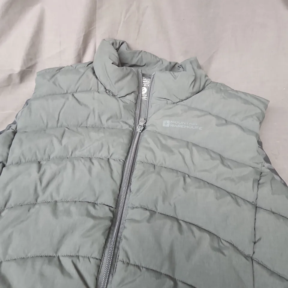 MOUNTAIN WAREHOUSE PADDED JACKET – GREY, ZIP FRONT - SIZE 18
