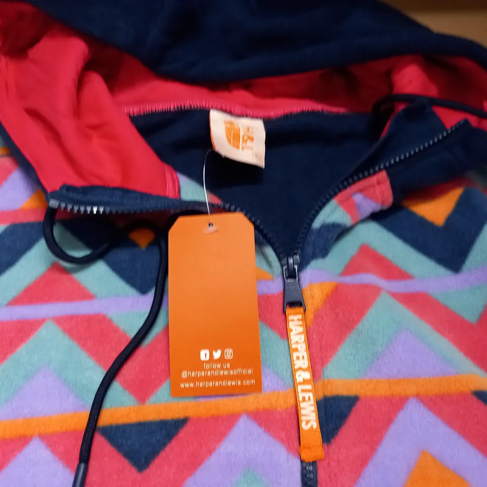 HARPER & LEWIS QUARTER ZIP PULL OVER JUMPER - XL
