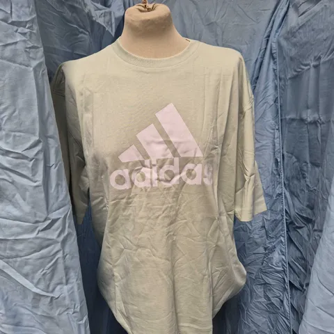ADIDAS WOMEN'S T-SHIRT WITH THREE STRIPES LOGO – MINT GREEN