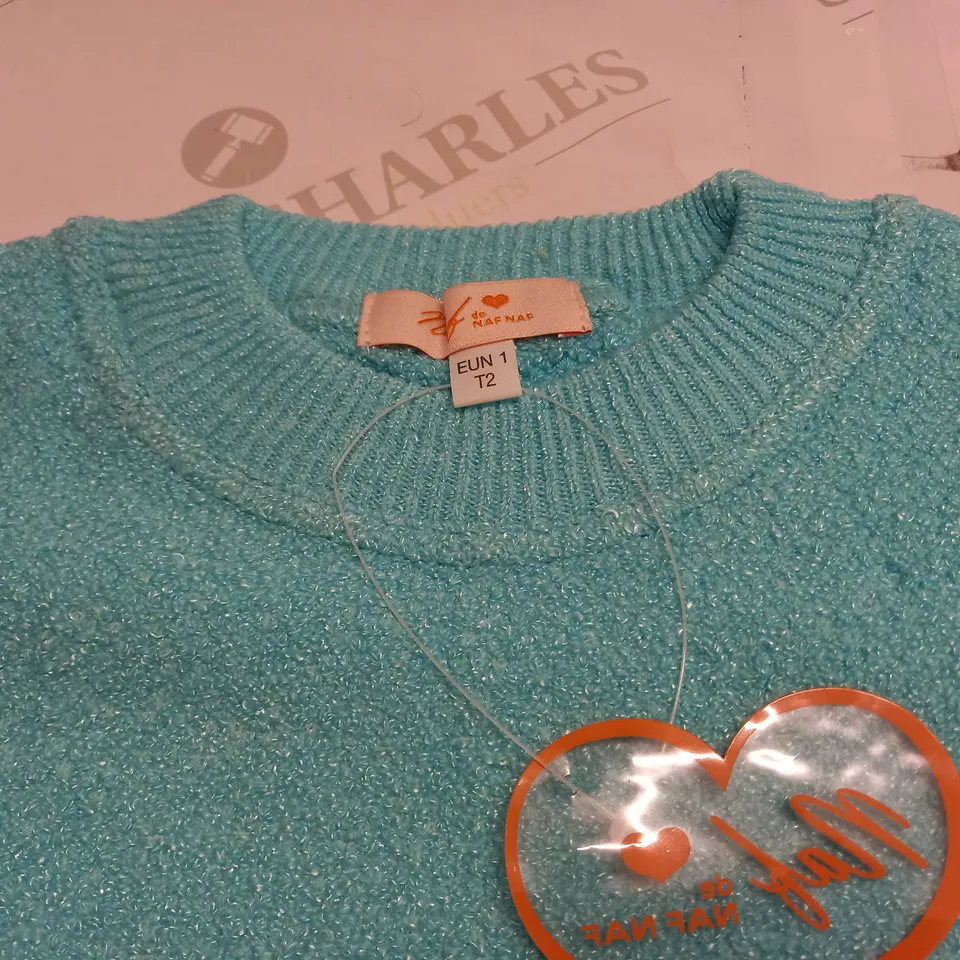 LOT OF 13 BLUE CREW NECK JUMPERS - VARIOUS SIZES
