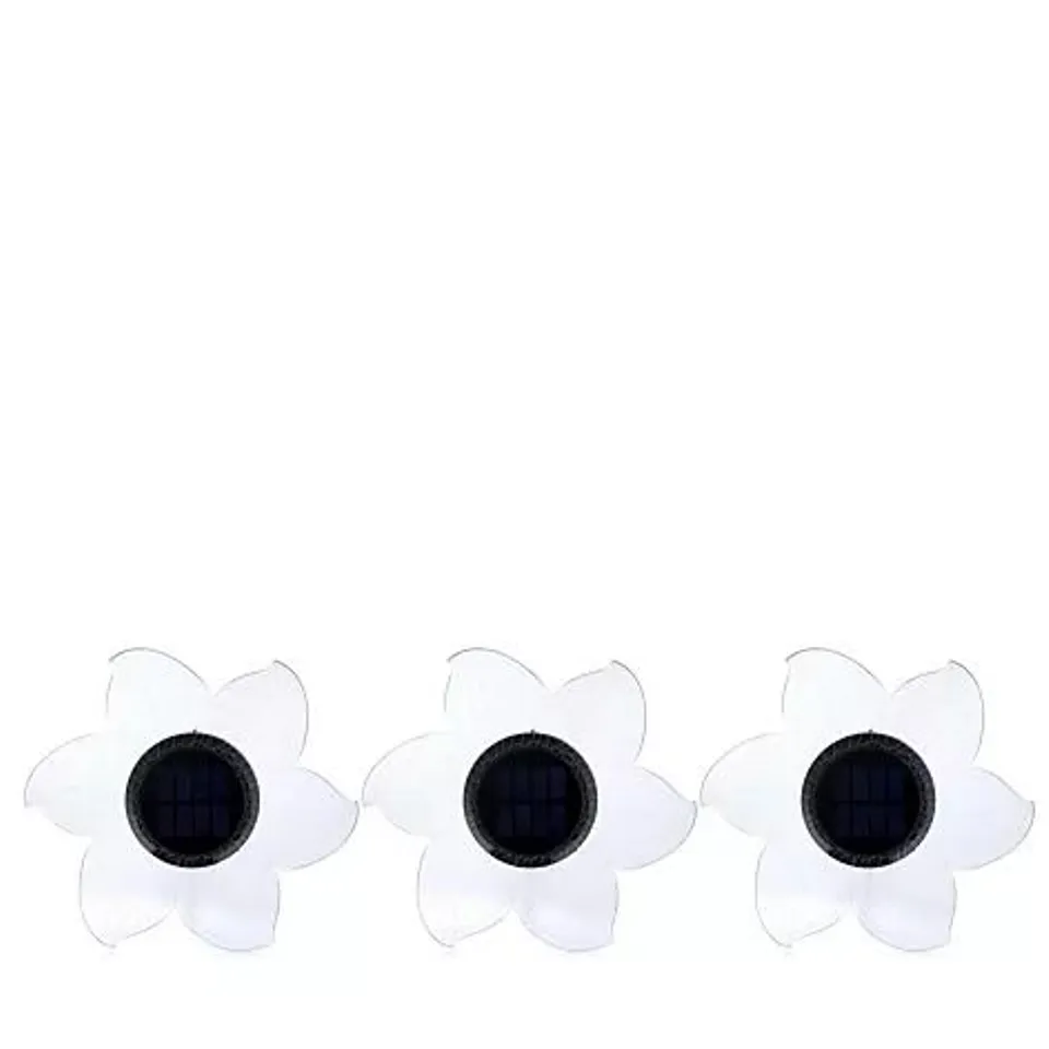 GARDEN STORIES COLOUR SPLASH SET OF 3 EXTRA LARGE COLOUR CHANGE FLOWERS