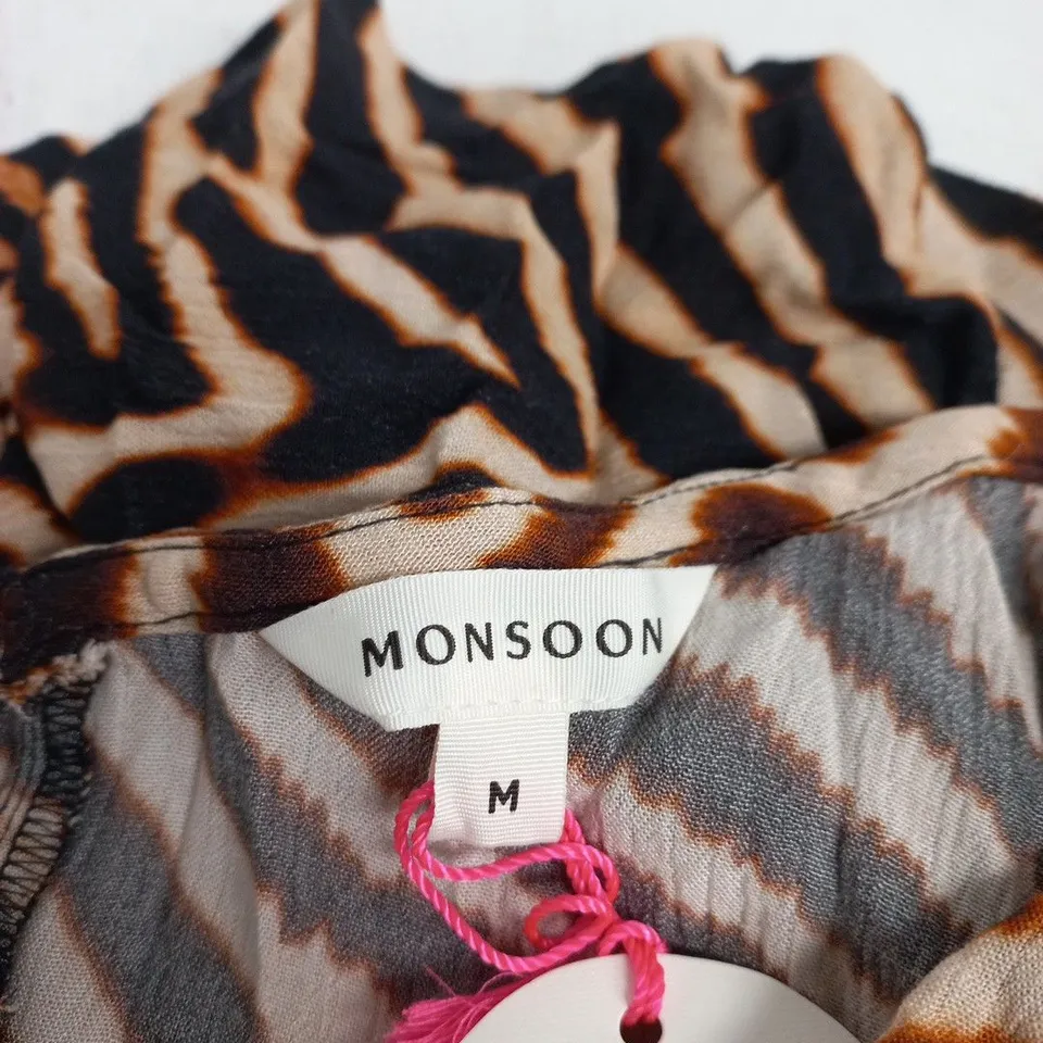 MONSOON TIGER PRINT JUMPSUIT – UK SIZE M