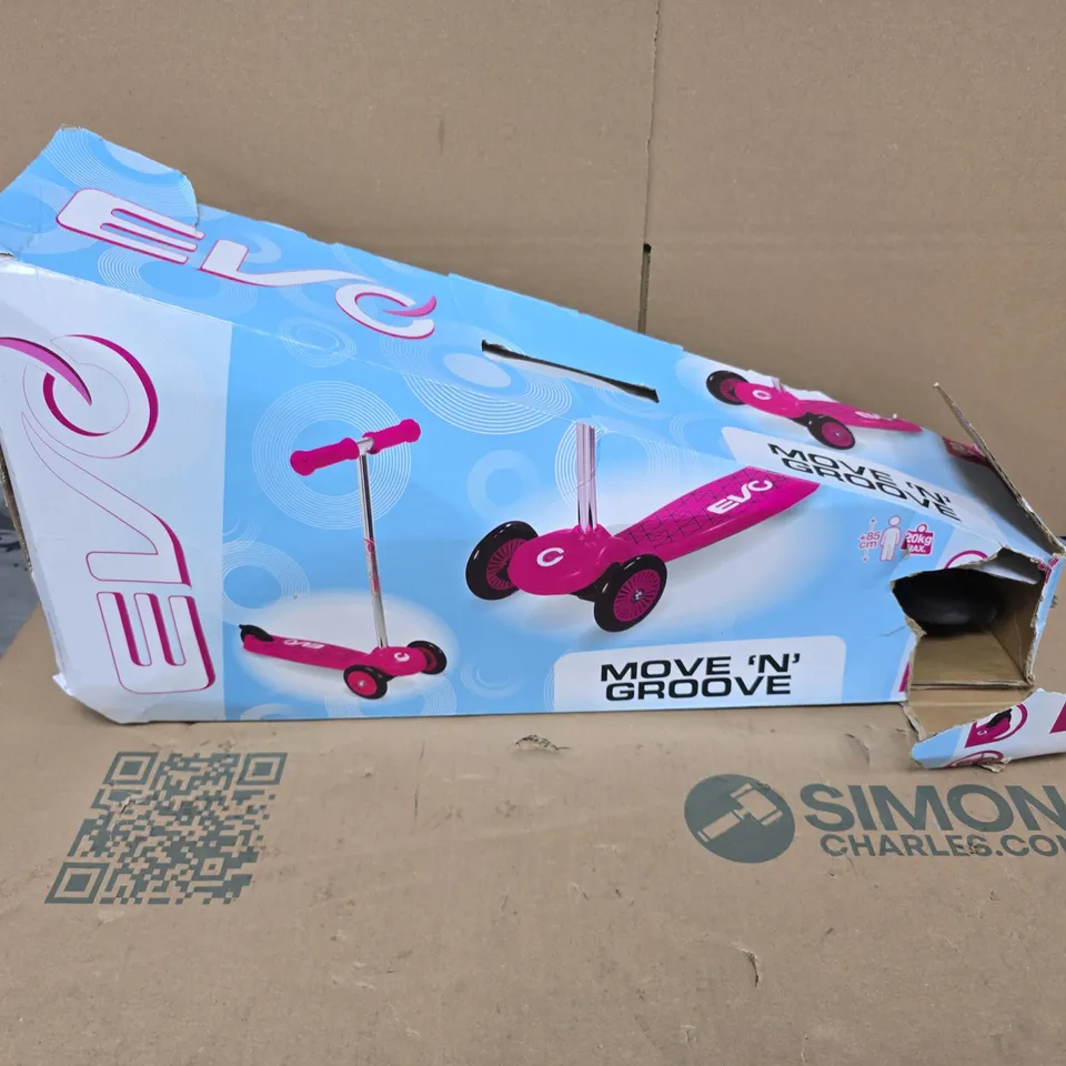 ELC MOVE 'N' GROOVE PINK 3-WHEEL SCOOTER – BOXED (AGES 2+)