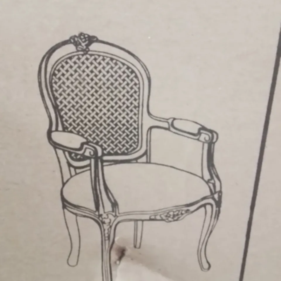 BRAND NEW HOMESDIRECT365 LOUIS XV ARM CHAIR