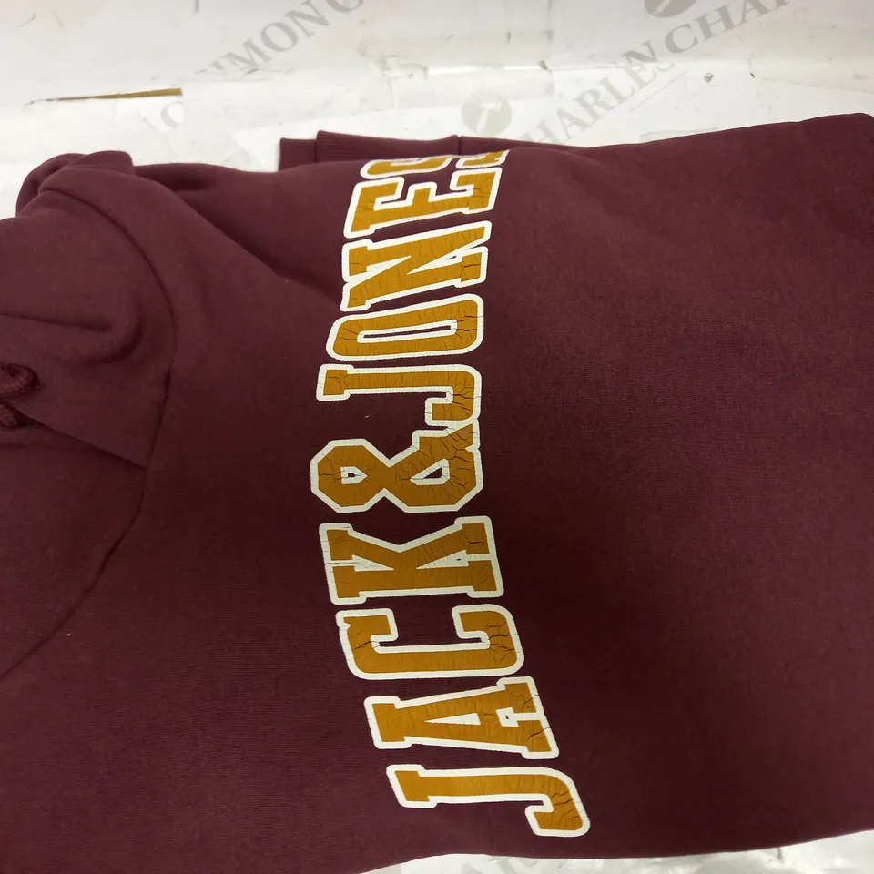 JACK & JONES COLLEGE HOODIE SIZE S