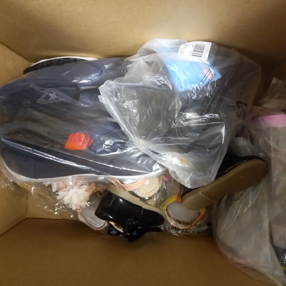 APPROXIMATELY 10 ASSORTED PAIRS OF SHOES IN VARIOUS STYLES & SIZES