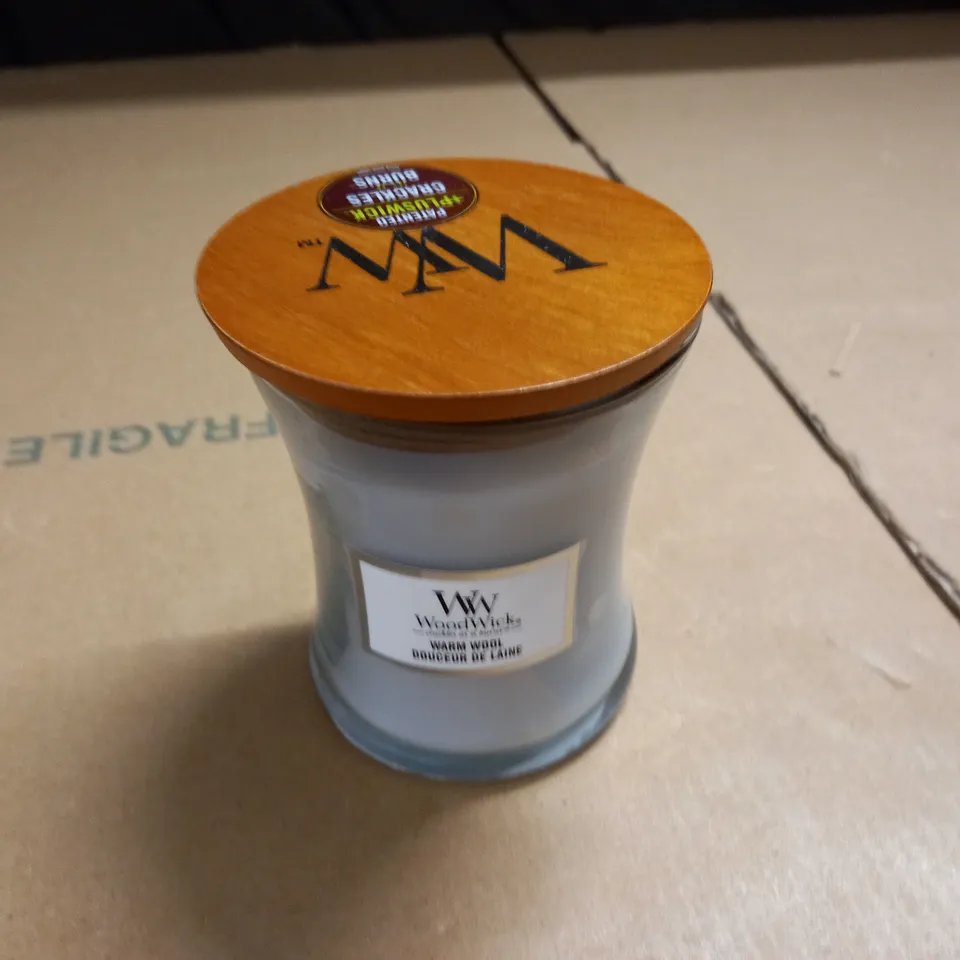 WOODWICK 275G WARM WOOL CANDLE