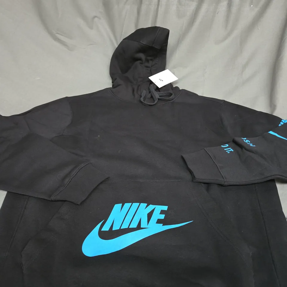 NIKE LOGO GRAPHIC CASUAL HOODIE SIZE L