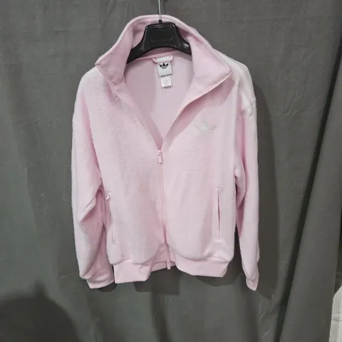 ADIDAS PINK FLEECE ZIP-UP JACKET β WOMEN'S UK 8-10