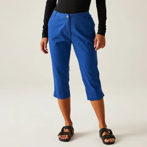 BRAND NEW REGATTA WOMEN'S BAYLETTA CAPRIS IN BRIGHTEST BLUE SIZE UK 12