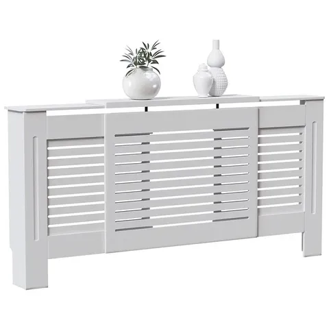 BOXED VIDA DESIGNS MILTON ADJUSTABLE RADIATOR COVER - WHITE (1 BOX)