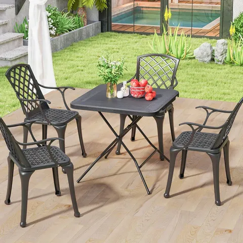 BOXED SQUARE 4 - PERSON 80CM L OUTDOOR BISTRO TABLE (1 BOX)