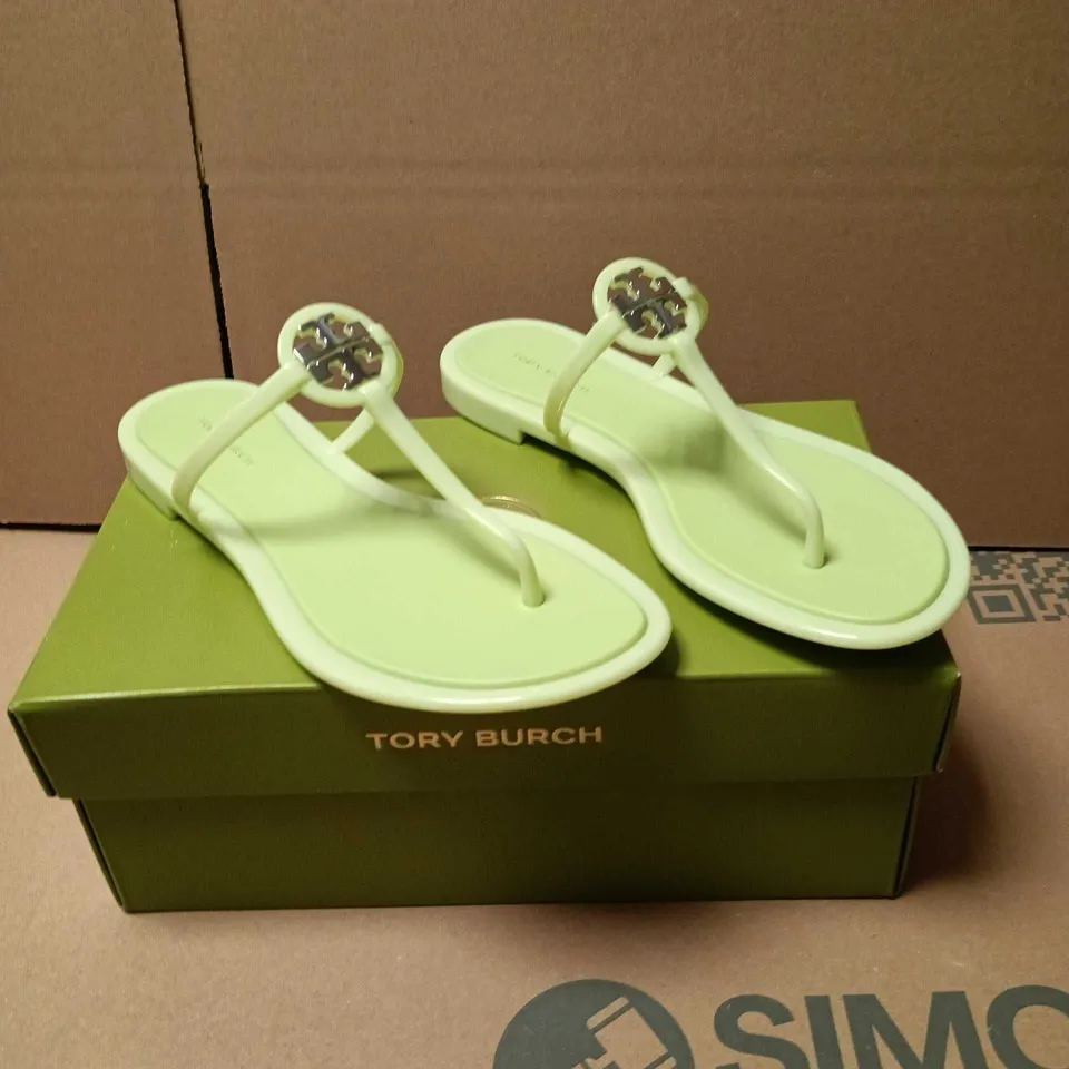 TORY BURCH MINT GREEN WOMEN'S SANDALS – THONG FLIP FLOPS SIZE 5 US
