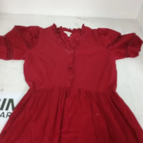 MONSOON RED WOMEN'S DRESS – SIZE S