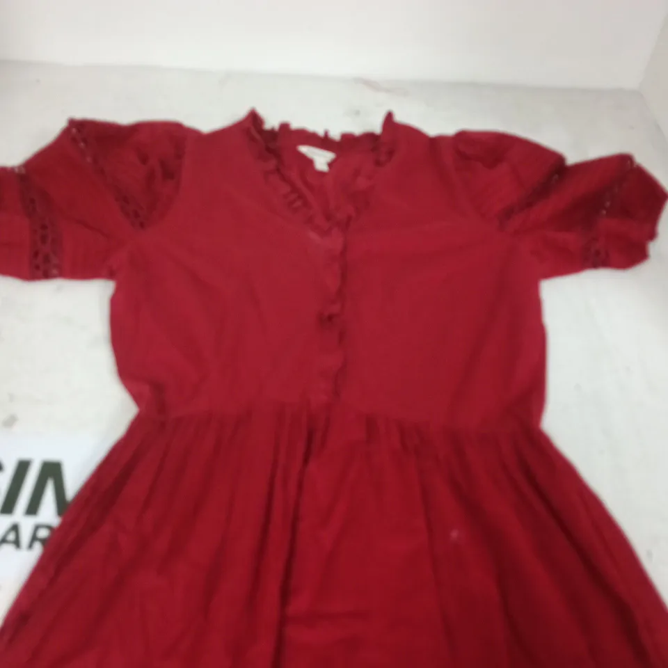 MONSOON RED WOMEN'S DRESS – SIZE S