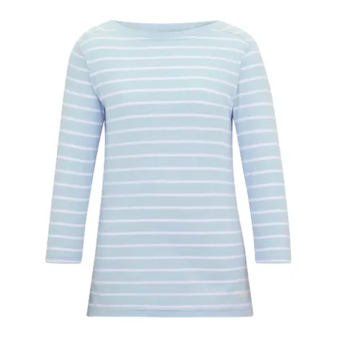 BRAND NEW REGATTA BAYLETTE WOMEN'S TEE II IN BLUE/WHITE STRIPE - UK 22