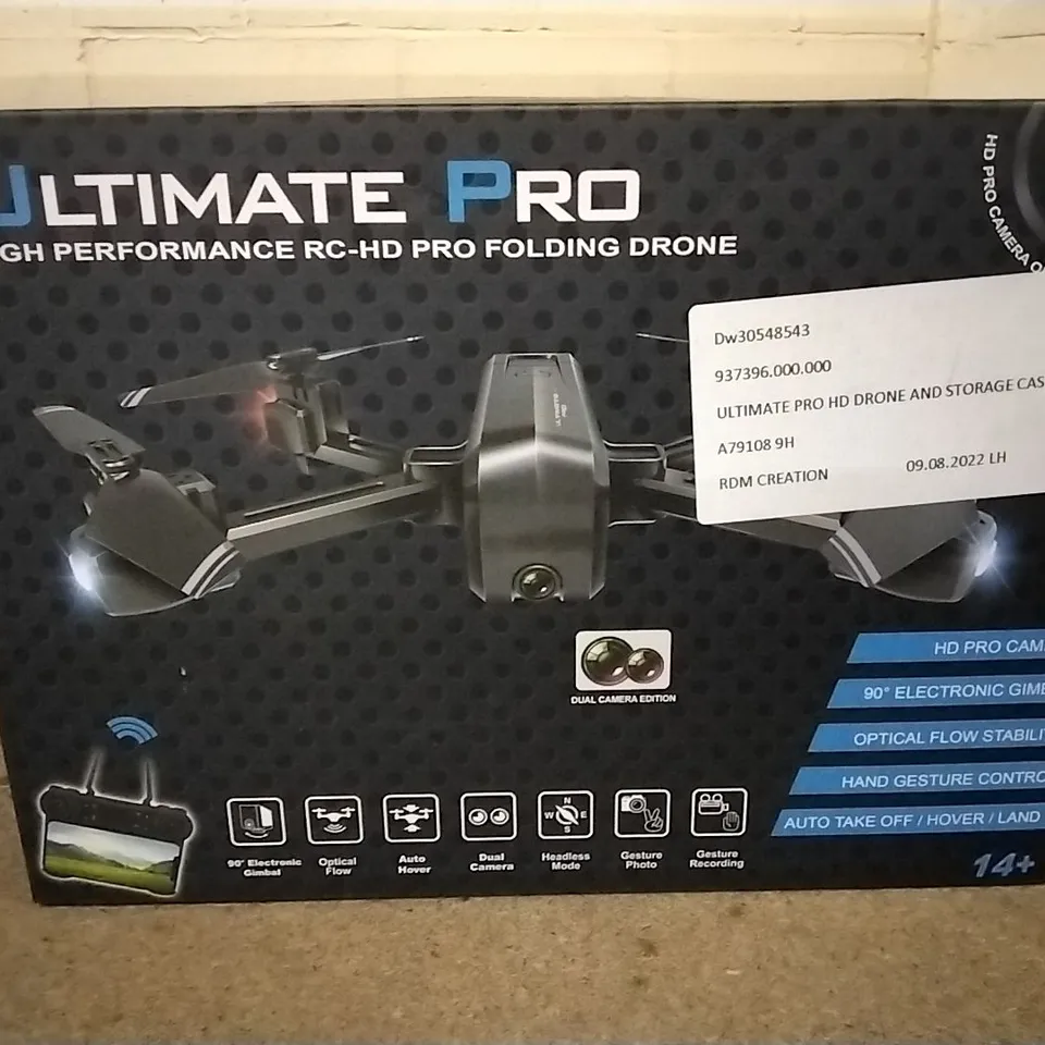 ULTIMATE PRO HIGH PERFORMANCE RC-HD PRO FOLDING DRONE