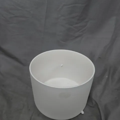 BOXED FOX AND FERN WHITE CYLINDRICAL PLANTER POT