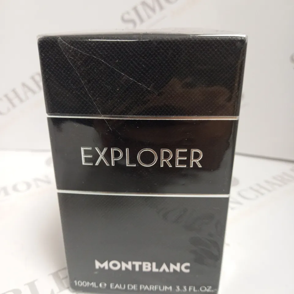 BOXED AND SEALED EXPLORER MONT BLANC EAU DE PARFUM 100ML