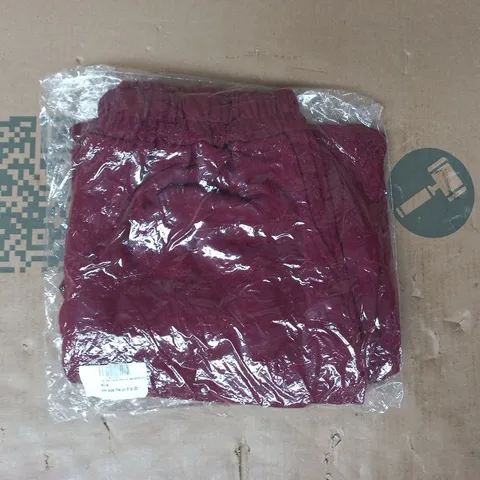 BAGGED KIT AND KABOODAL CINDA COTTON TROUSERS IN WINE SIZE 8-20