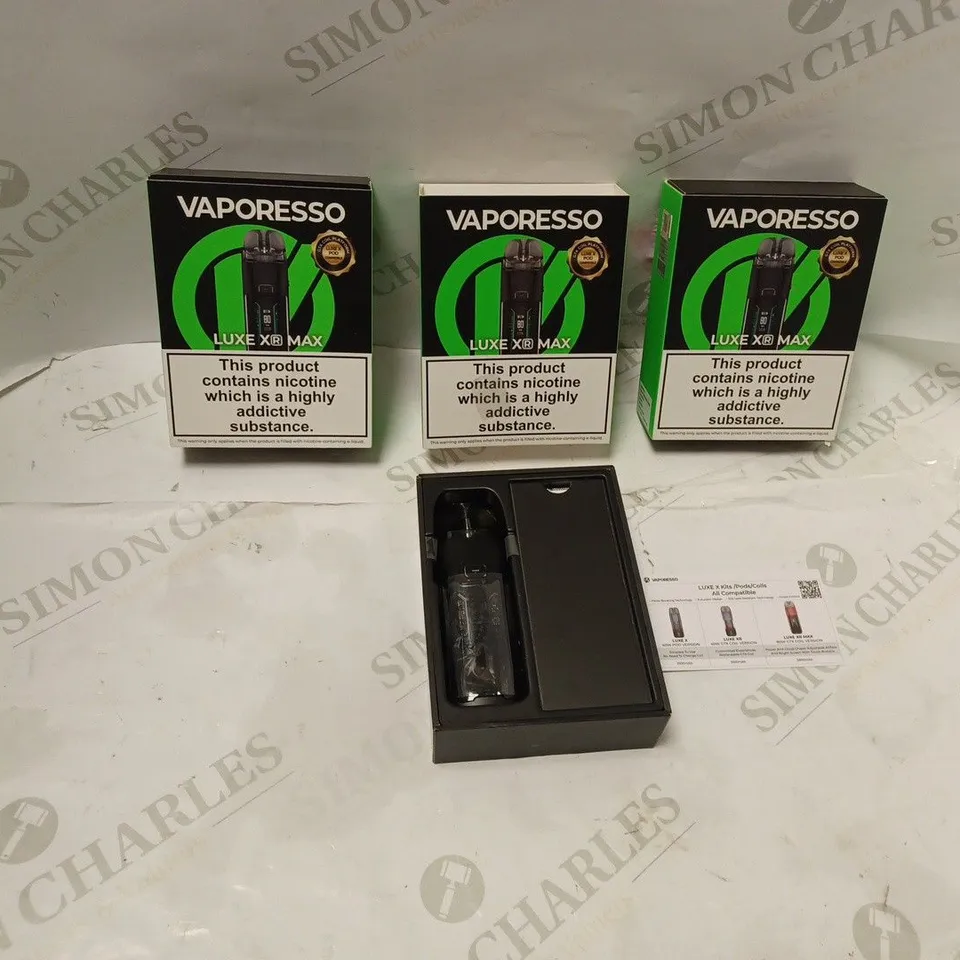 VAPORESSO LUX XR MAX VAPE KITS X3, WITH ACCESSORIES