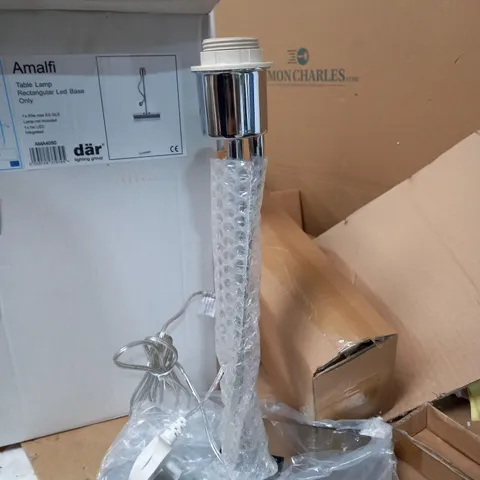 AMALFI TABLE LAMP RECTANGULAR LED BASE ONLY