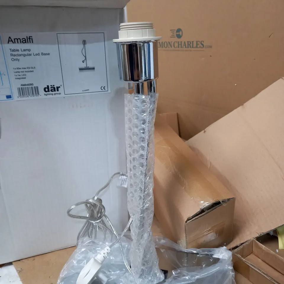 AMALFI TABLE LAMP RECTANGULAR LED BASE ONLY
