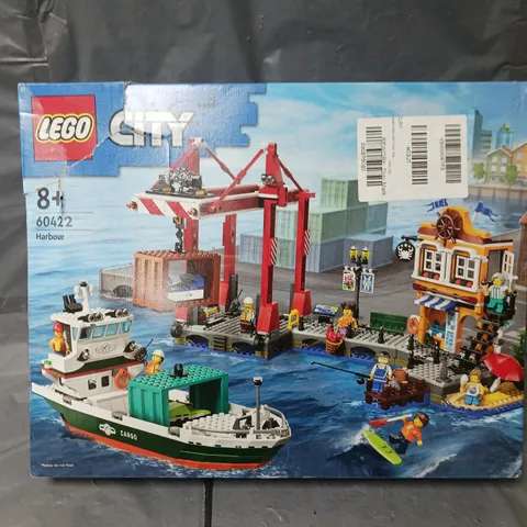 BOXED LEGO CITY SEASIDE HARBOUR WITH CARGO SHIP TOY 60422