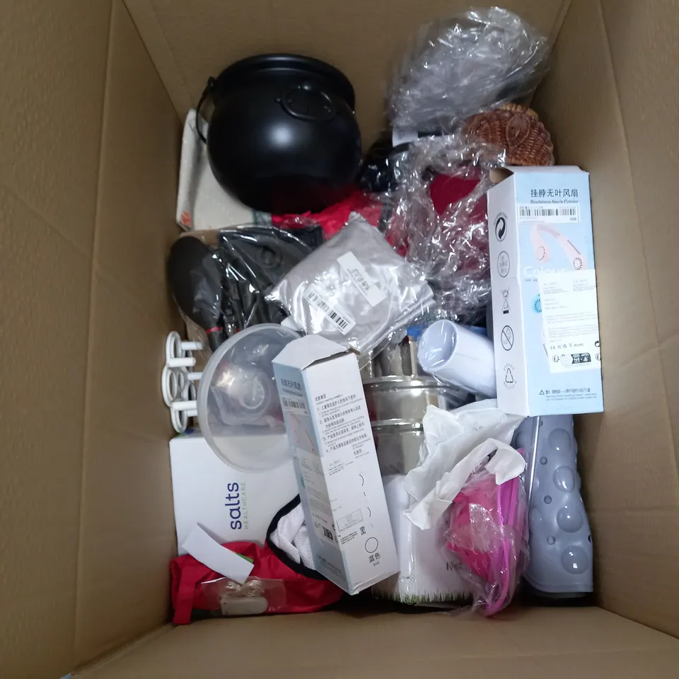 LARGE QUANTITY OF ASSORTED HOUSEHOLD ITEMS TO INCLUDE HEAD GUARD, MINI CAMPING TRIPOD AND WINDOW WEATHER STRIPPING