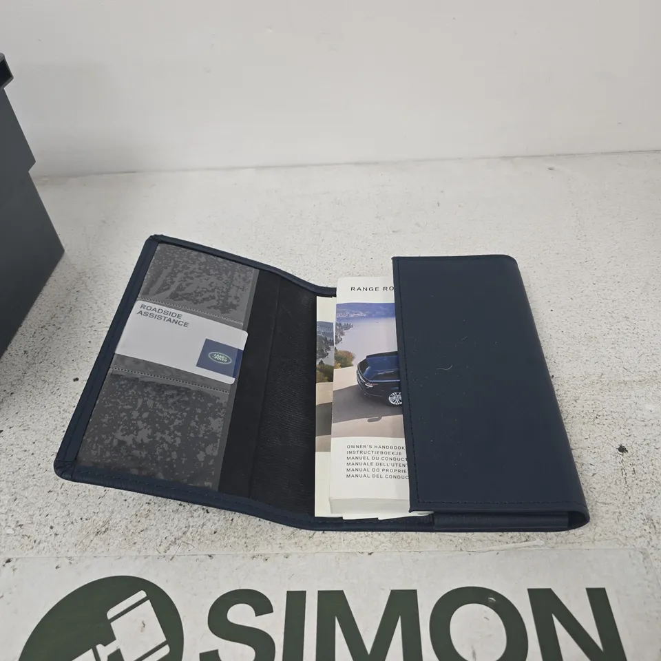 RANGE ROVER SPORT OWNER’S HANDBOOK & SUPPLEMENT PACK IN NAVY WALLET