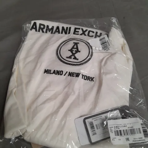 ARMANI EXCHANGE LARGE LOGO TEE SIZE 