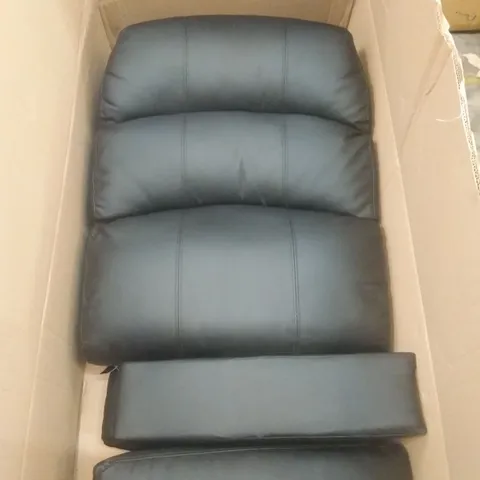 BOXED FURNITURE PARTS FOR BLACK LEATHER RECLINER