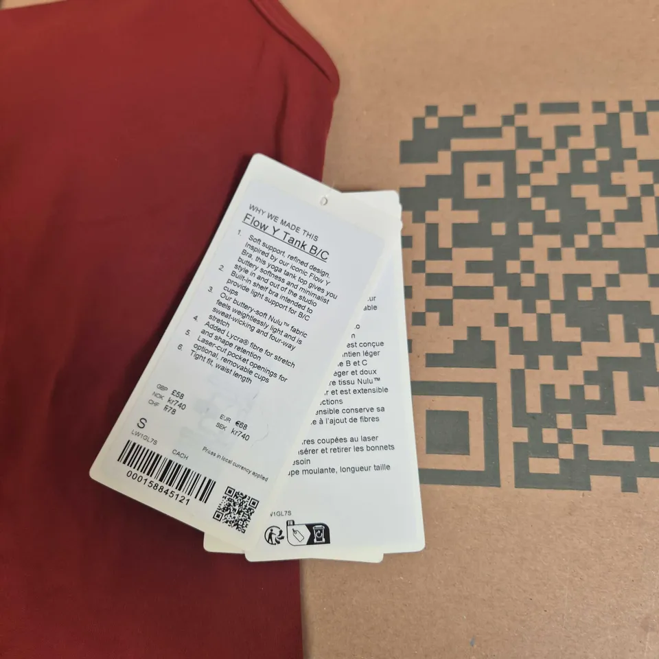 LULULEMON FLOW Y TANK – RED – WOMEN'S TANK TOP (SP)