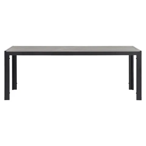 BOXED RECTANGULAR 8 PERSON LONG DINING TABLE