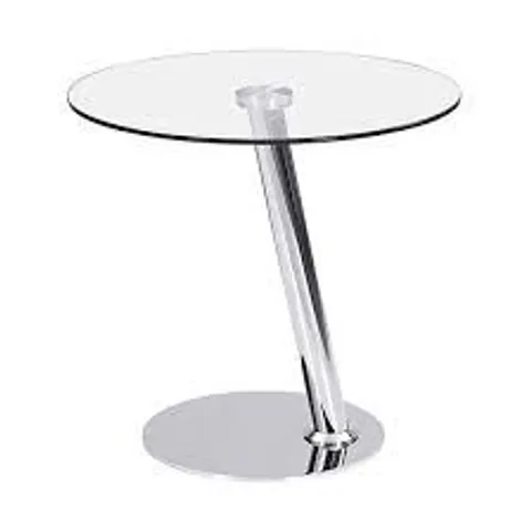 BRAND NEW BOXED SYNCHRO LAMP TABLE - CLEAR/CHROME (1 BOX)