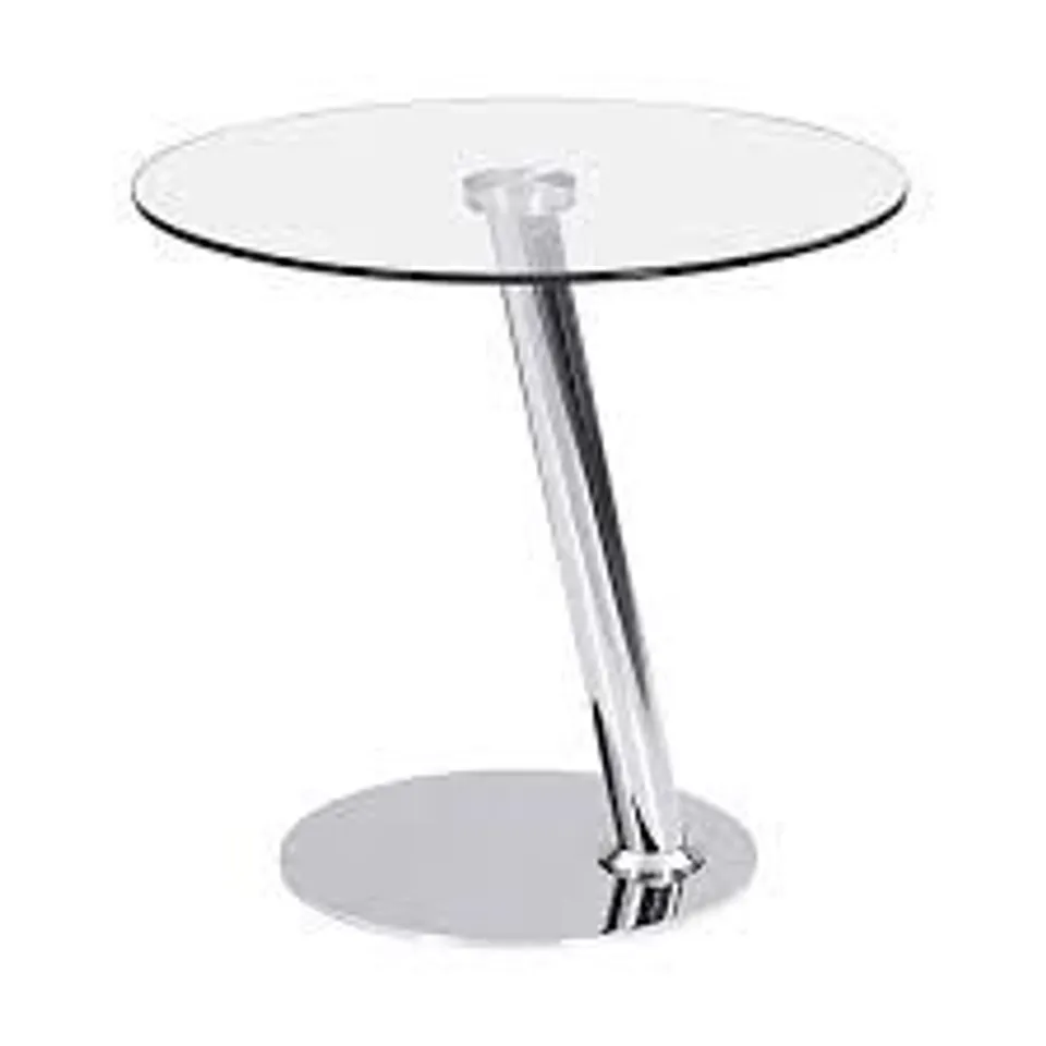 BRAND NEW BOXED SYNCHRO LAMP TABLE - CLEAR/CHROME (1 BOX)