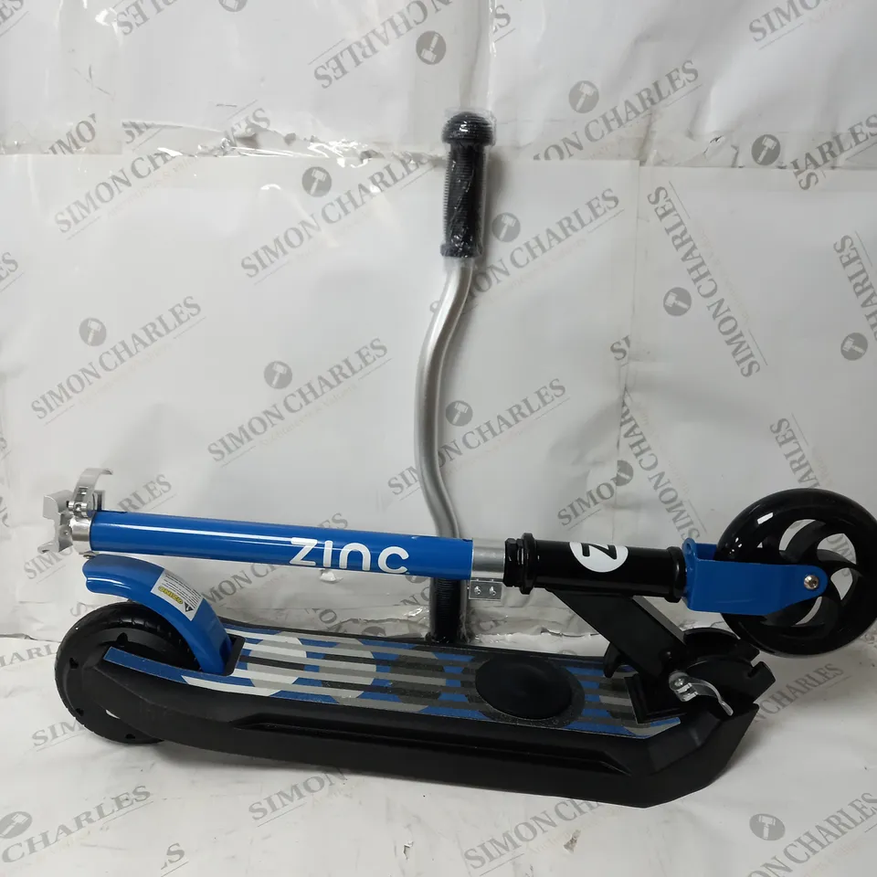 BOXED ZINC E4 MAX ELECTRIC SCOOTER - BLUE RRP £139.99