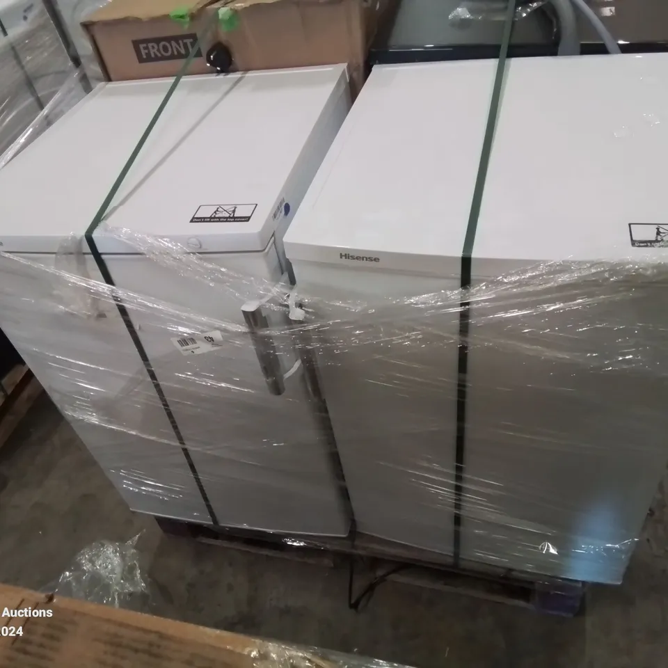 PALLET OF APPROXIMATELY 4 UNPROCESSED RAW RETURN WHITE GOODS TO INCLUDE;