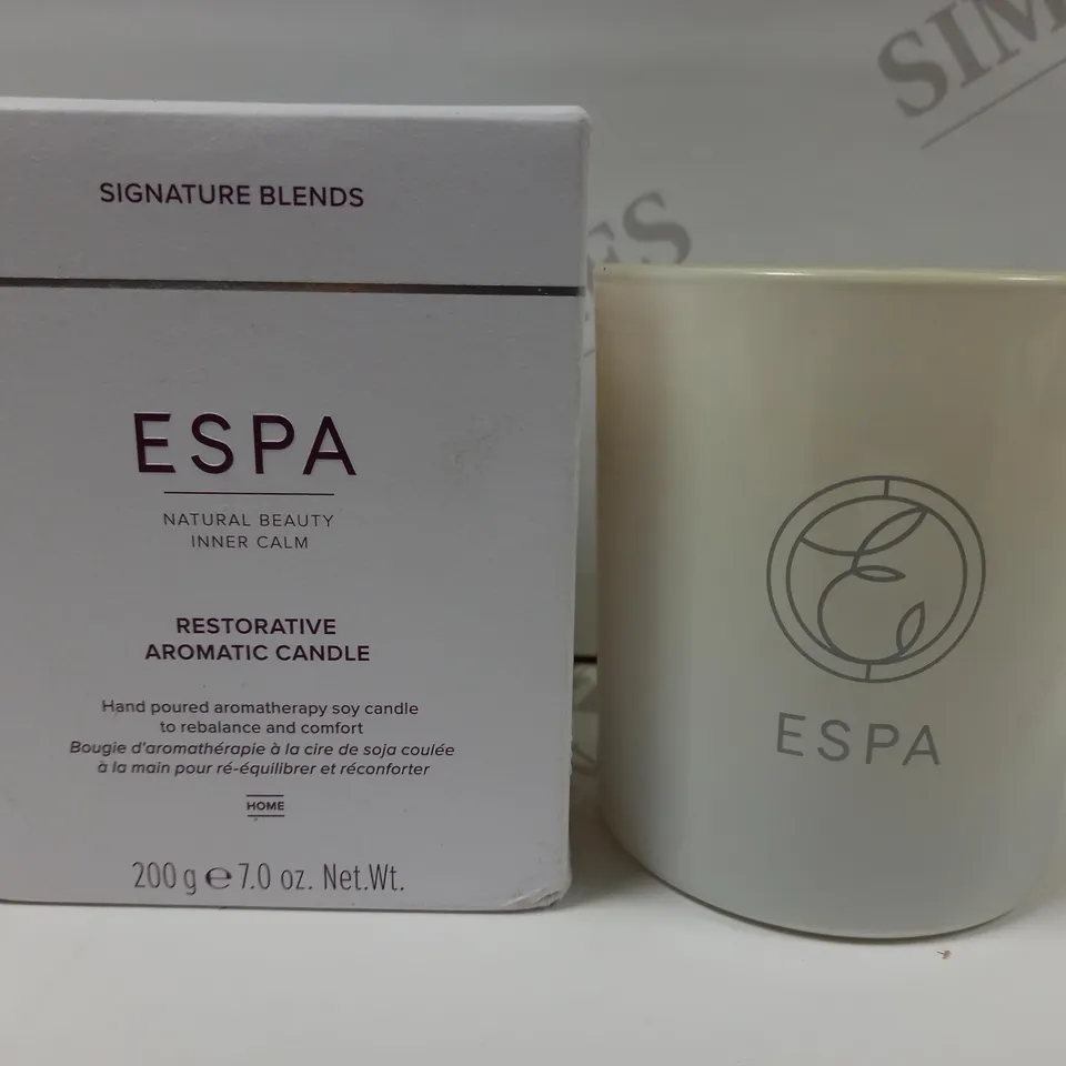 ESPA RESTORATIVE AROMATIC CANDLE - 200G 