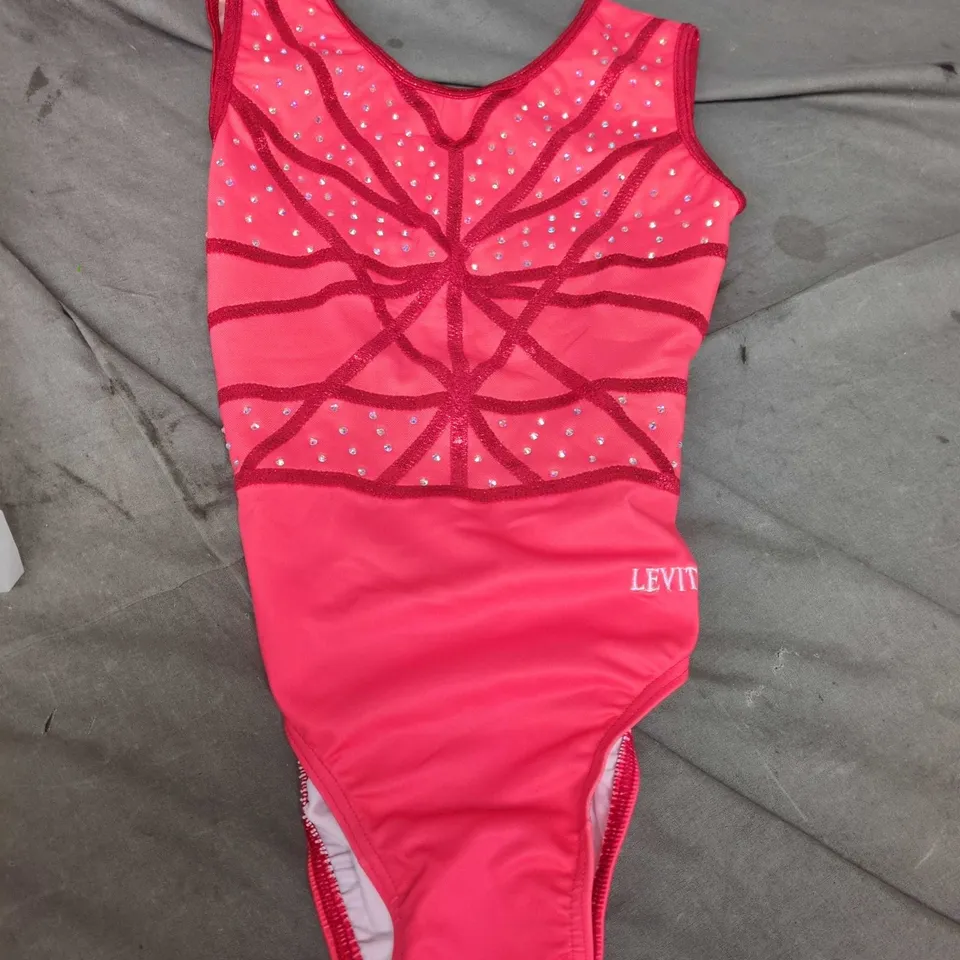 LEVITATE LEOTARDS PINK RHINESTONE GYMNASTICS LEOTARD KIDS