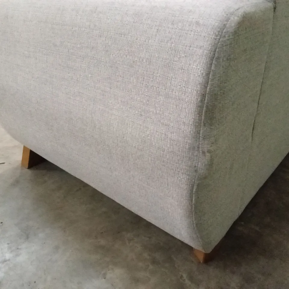 PRENT FABRIC 3 SEATER SOFA - SILVER RRP £799