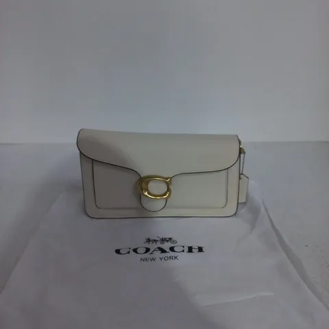 COACH HANDBAG – CREAM LEATHER WITH GOLD HARDWARE