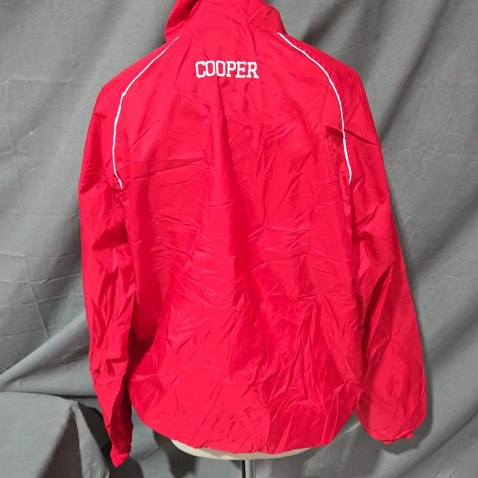 NIKE PERSONALISED WINDBREAKER JACKET IN RED SIZE S