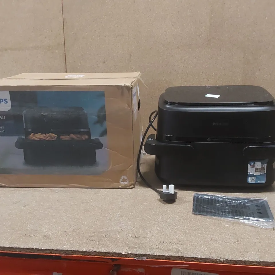 BOXED PHILLIPS RAPIDAIR TECHNOLOGY 1000 SERIES 7.1L DUAL BASKET AIR FRYER