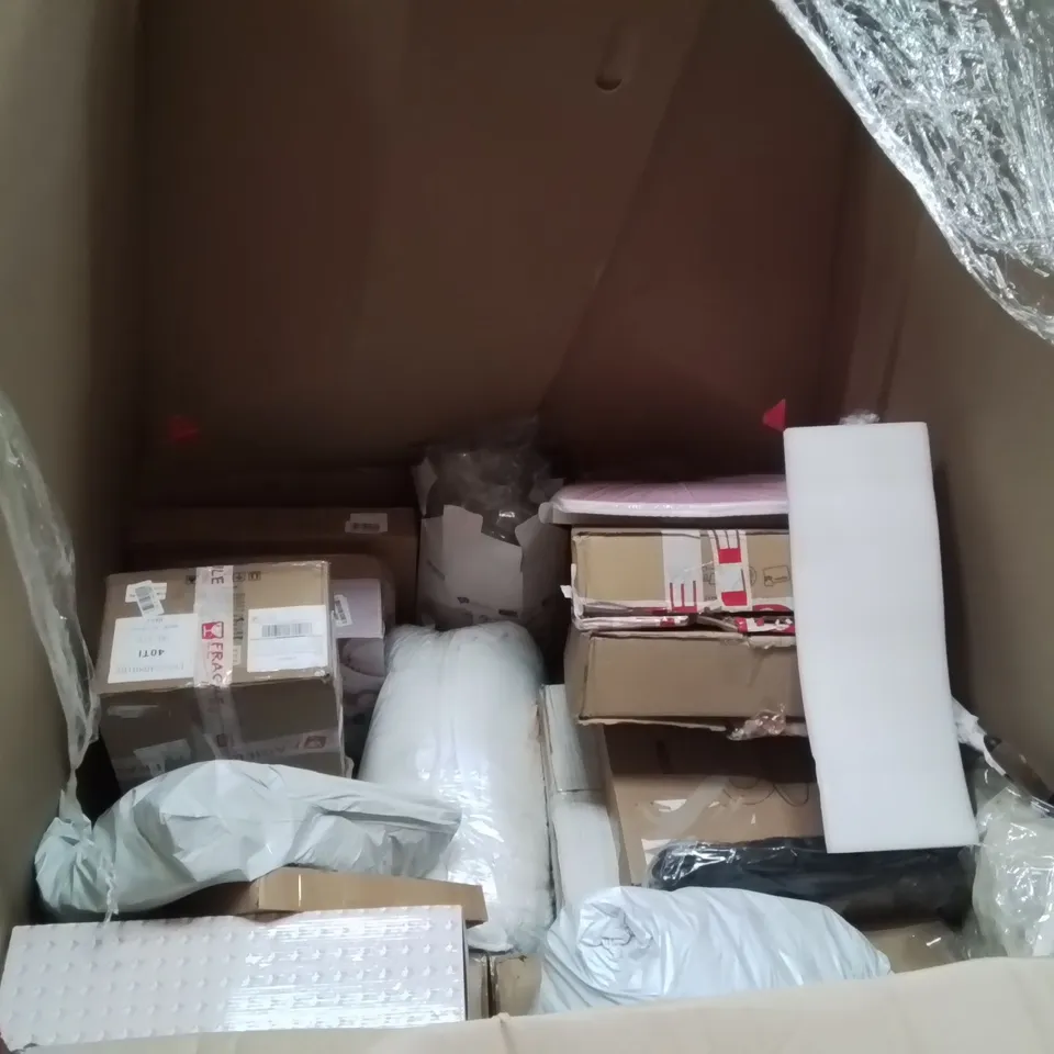 PALLET CONTAINING ASSORTED PRODUCTS INCLUDING: 8" ALTERNATING PRESSURE MATTRESS, DUVETS, HEATED BLANKETS, TOILET SEAT, KIDS TOY ECT