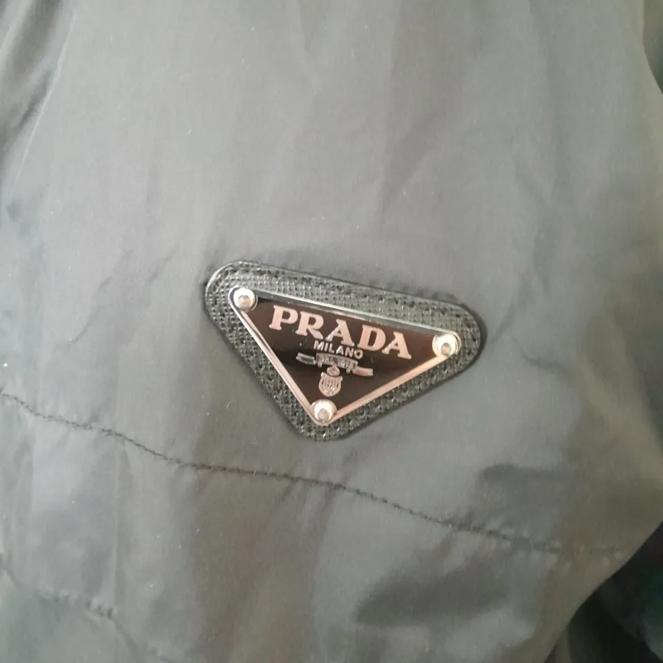 PRADA THIN BLACK RAIN COAT - SIZE UNSPECIFIED 