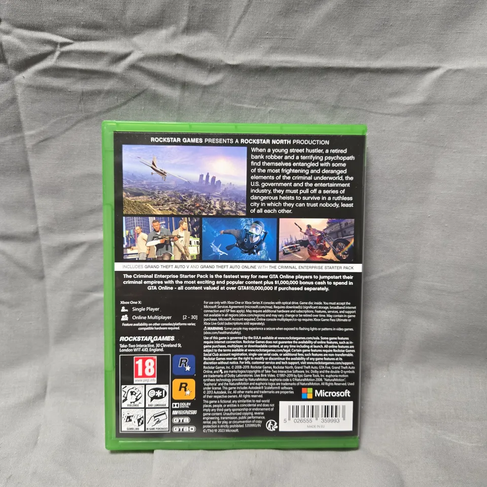 GRAND THEFT AUTO V PREMIUM EDITION (XBOX ONE) – BOXED