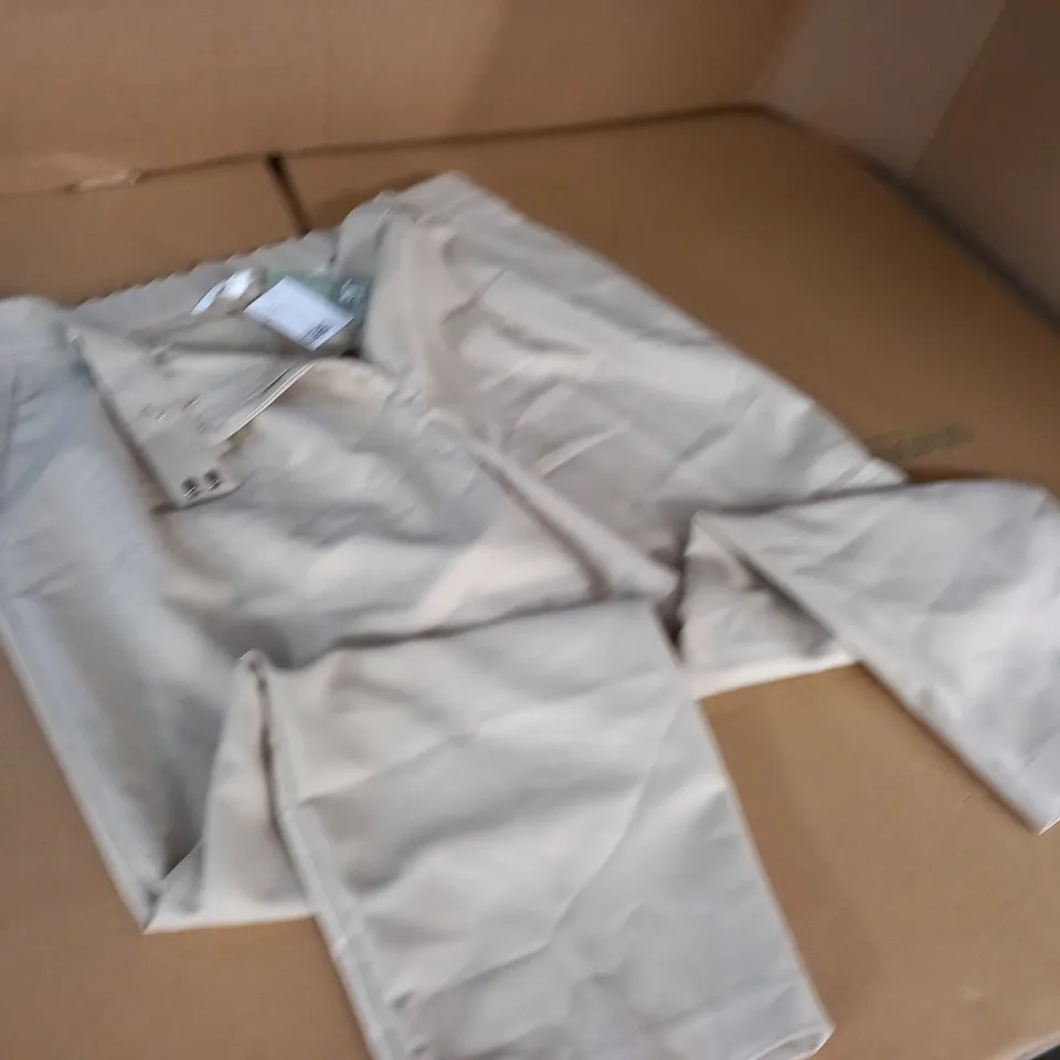H&M CREAM TROUSERS - UK 22